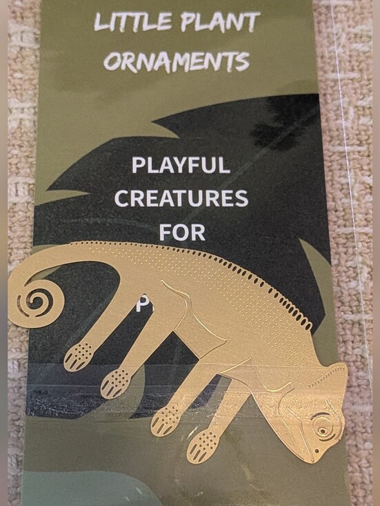 no brand Other - Gold Chameleon Plant Ornament